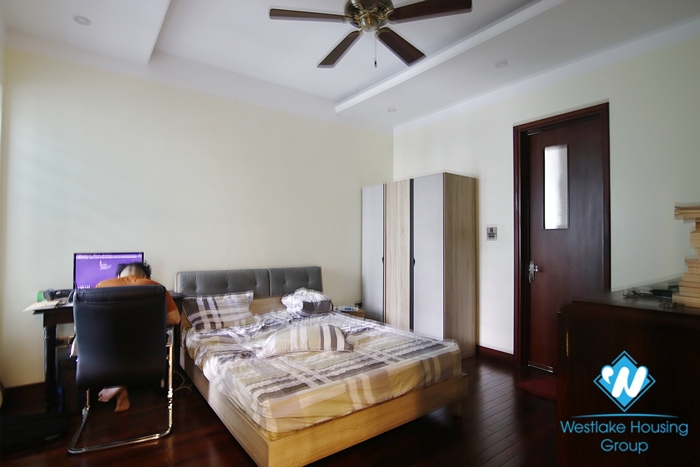 The house has beautiful three-bedroom space for rent in Hoan Kiem